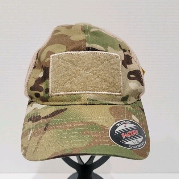 Re Factor Blasting Cap Tactical Hat L/XL FlexFit Multicam Camo US Army Patch - Picture 5 of 15